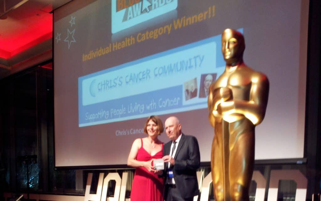 Announced as UK Health Blogger of the year 2014