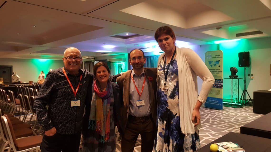 With research friends at Head+Neck cancer conference in Nottingham, November 2018