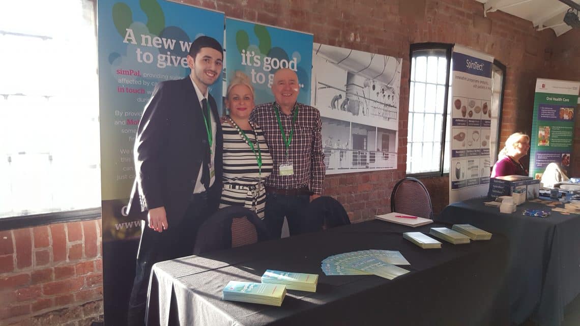 The SimPal team on our stand at the Head And Neck Patients Conference in Liverpool Nov 2016