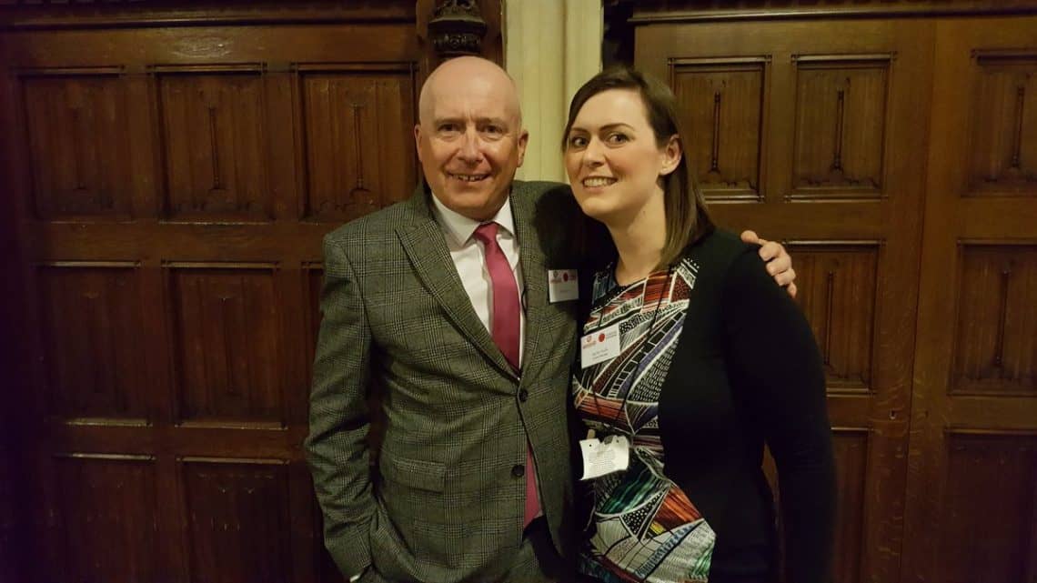 Chris at the House Of Commons with Leaukaemia Care