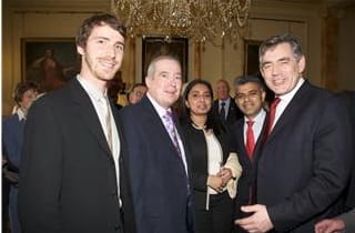 Chris with Gordon Brown PM in Downing Street