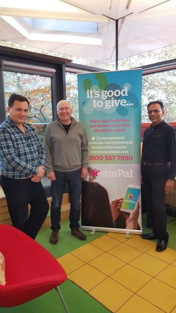 Introducing our SimPal service to Maggies Centre at Charing Cross hospital.