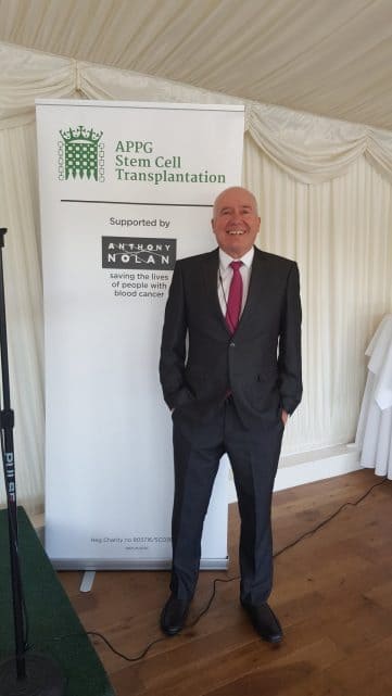 Chris speaking on behalf of Anthony Nolan at House Of commons 2017