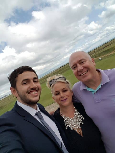 The SimPal team at a golf fundraising day Sandwich 2017
