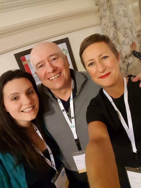 Chris with Jo Taylor and Laura Fultcher (Britain Against Cancer Conference 2017)