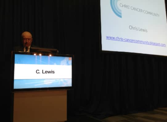 Chris Speaking at the European Bone Marrow Transplant Conference in London 2013