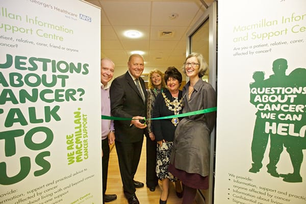 Opening of Macmillan Centre at St Georges hospital 2011