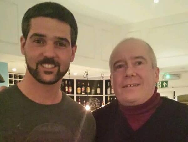With Julian Speroni (Crystal Palace Goalkeeping legend)