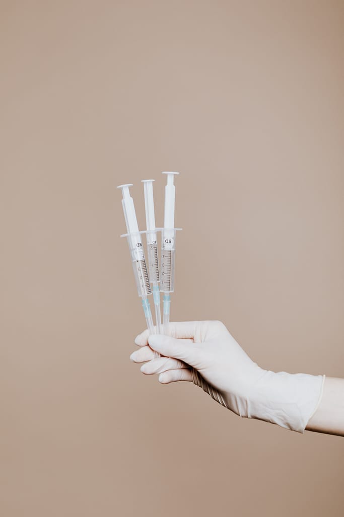 3 syringes