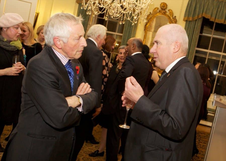 Chris with Jonathan Dimbleby at Downing St 2014
