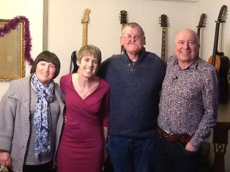 With Sue and Geoff Southworth and Judith Moritz, whilst filming for the BBC news in Blackpool 2018